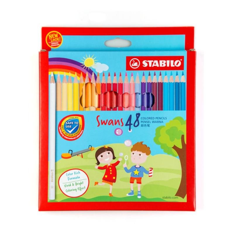 Stabilo Swans Coloured Pencil 48 Colours