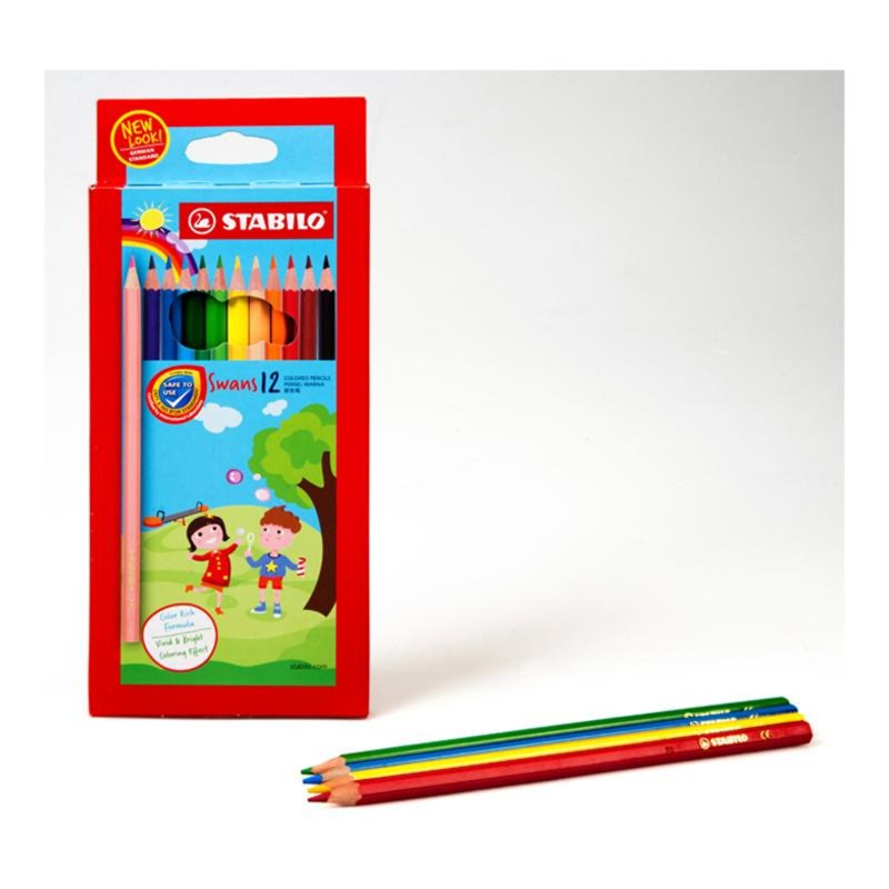 Stabilo Swans Coloured Pencil 12 Colours