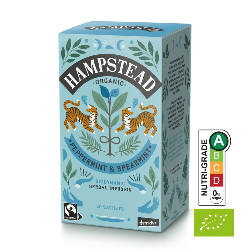 Hampstead Tea Organic Peppermint & Spearmint Tea Bags