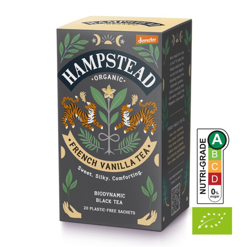 Hampstead Tea Organic Biodynamic French Vanilla Tea Bags