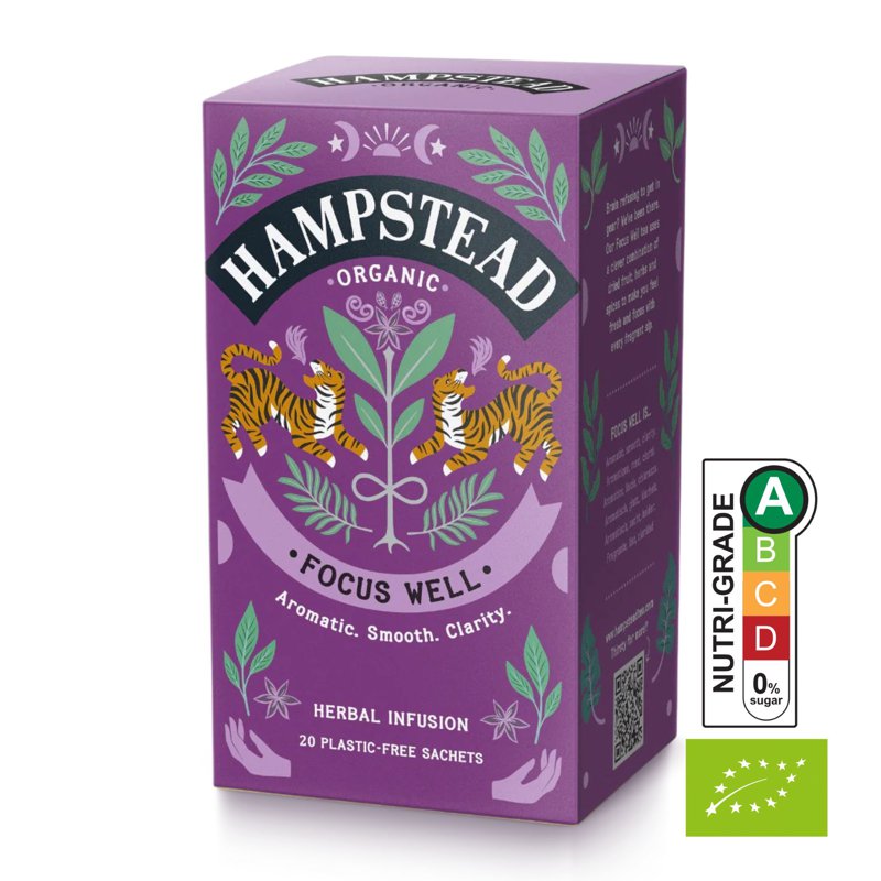 Hampstead Tea Organic Focus Well Tea Bags