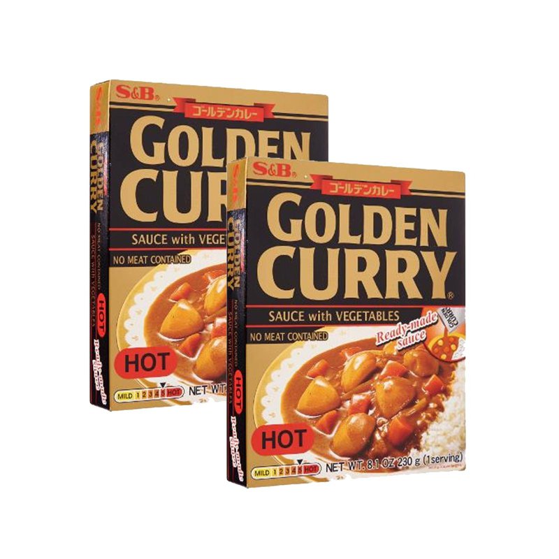 S&B Golden Curry With Vegetables - Hot Bundle of 2