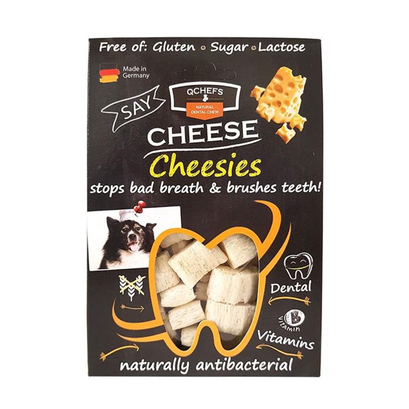 QCHEFS Natural Cheesies Dog Dental Chew