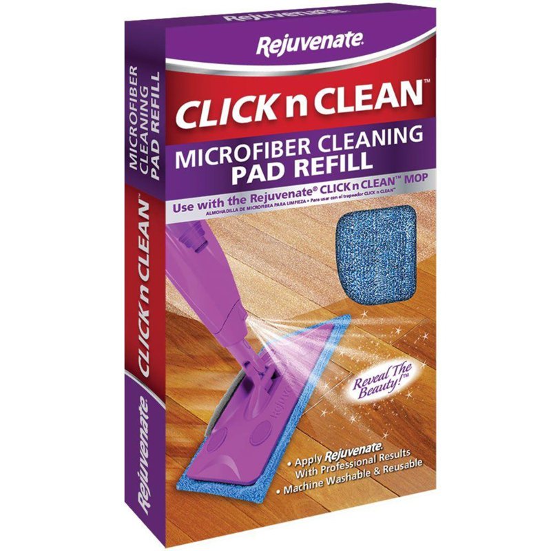 Rejuvenate Click n Clean Microfiber Mop Cleaning Pad Refill 1 S