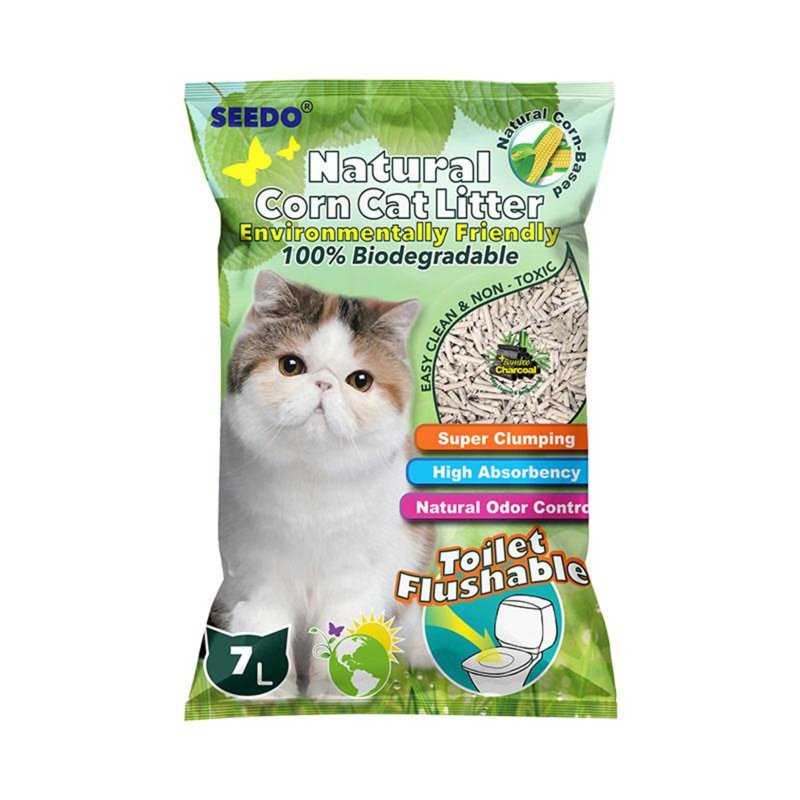Seedo Natural Corn Cat Litter (Bamboo Charcoal)