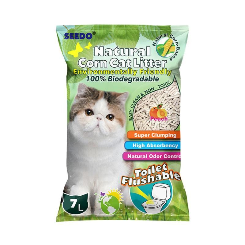 Seedo Natural Corn Cat Litter (Peach)