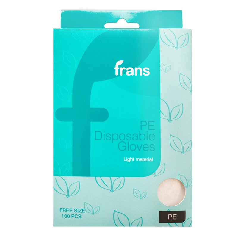 Frans Disposable PE Gloves 100 S