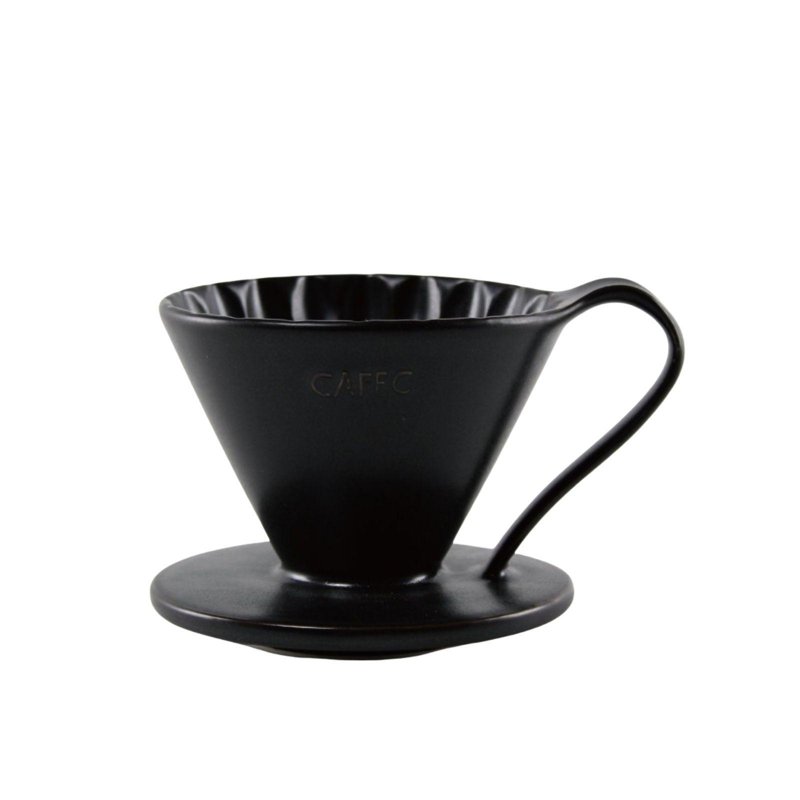 CAFEC Flower Dripper (Matt Black) for 1 Cup 1 S