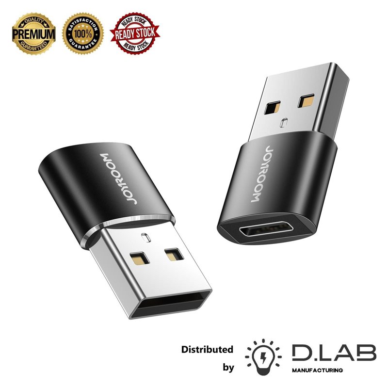 D.LAB MANUFACTURING USB Male To Type-C Female Adapter X 2pcs 1 S