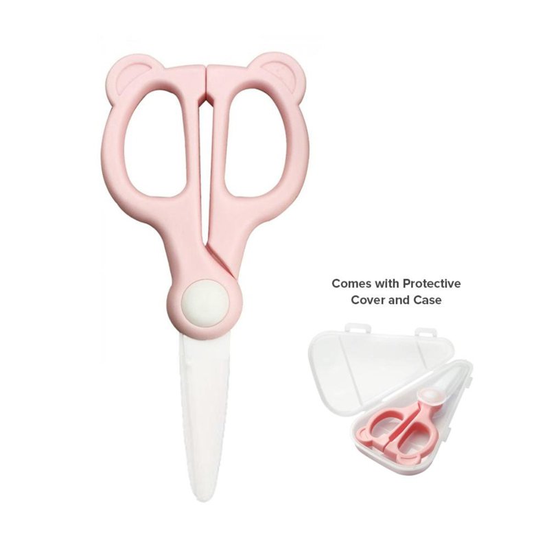 Cubble Little Bear Ceramic Food Scissors - Pink 1 S