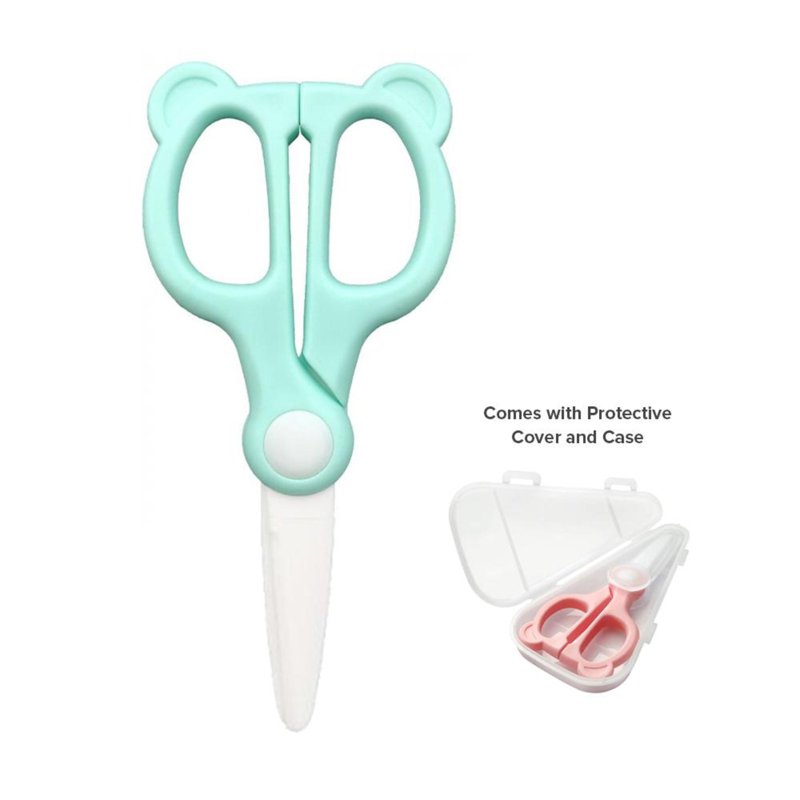 Cubble Little Bear Ceramic Food Scissors - Mint 1 S