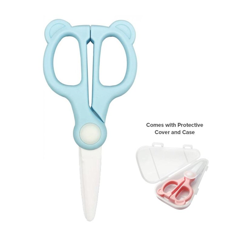 Cubble Little Bear Ceramic Food Scissors - Blue 1 S