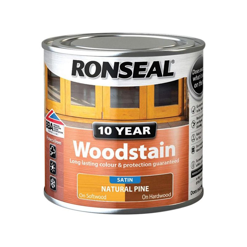Ronseal 38666 10yr Woodstain - Natural Pine