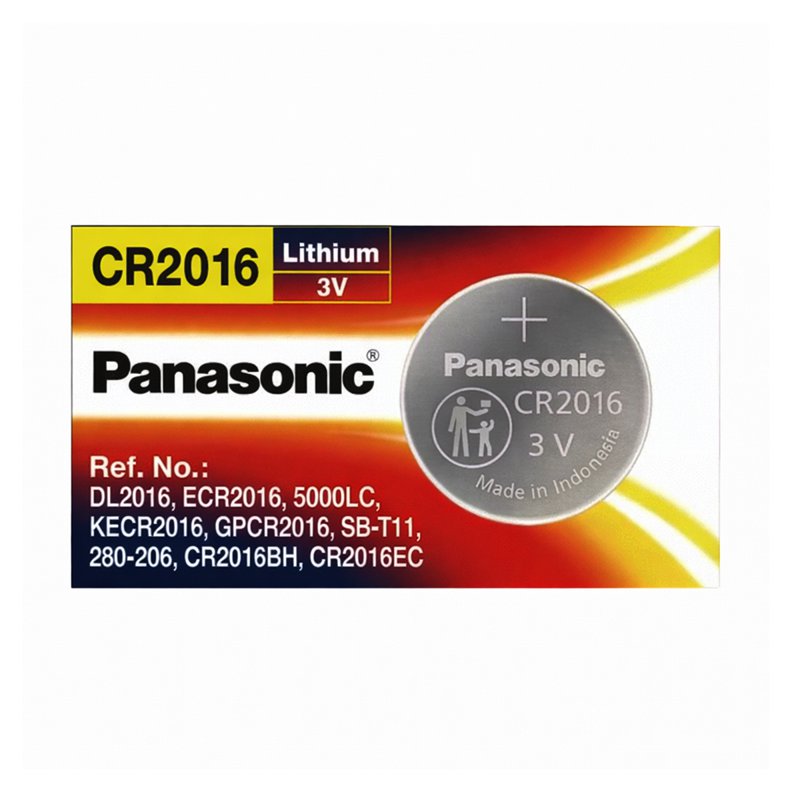 Panasonic Lithium CR2016 Coin Batteries - 3V 1 S
