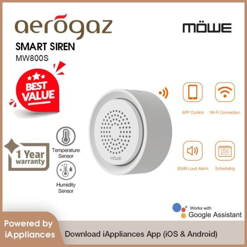 Mowe MW800S Smart Siren Complies with IMDA Standards DA 10668 1 S