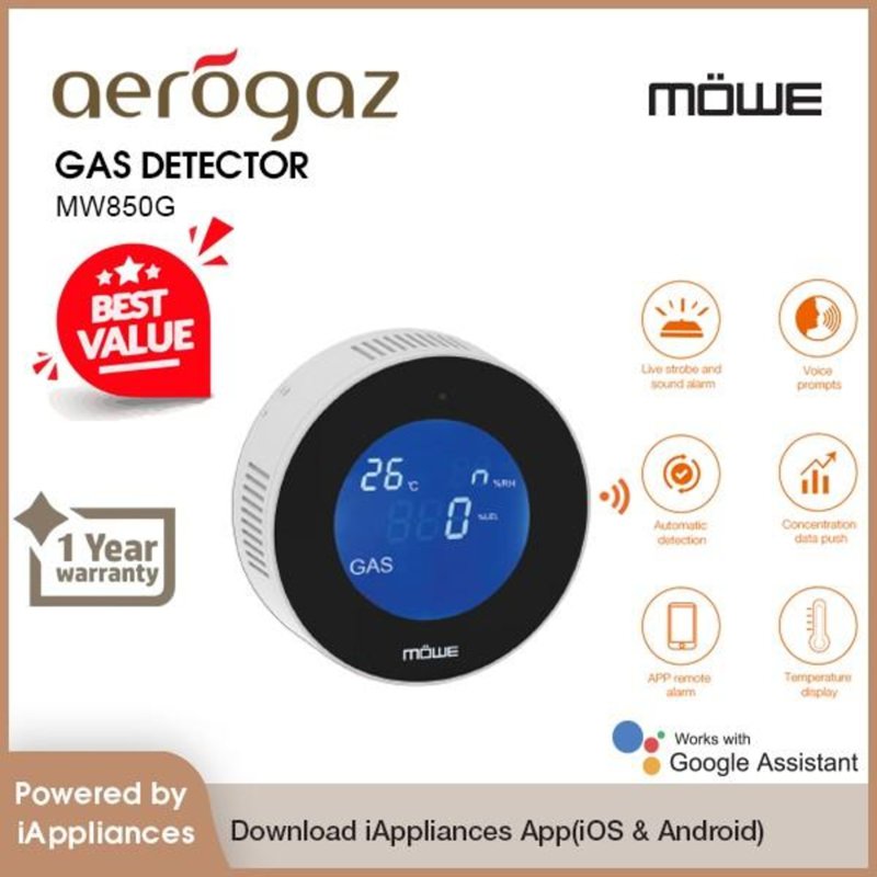 Mowe MW850G Gas Detector Complies with IMDA Standards 106682 200 G