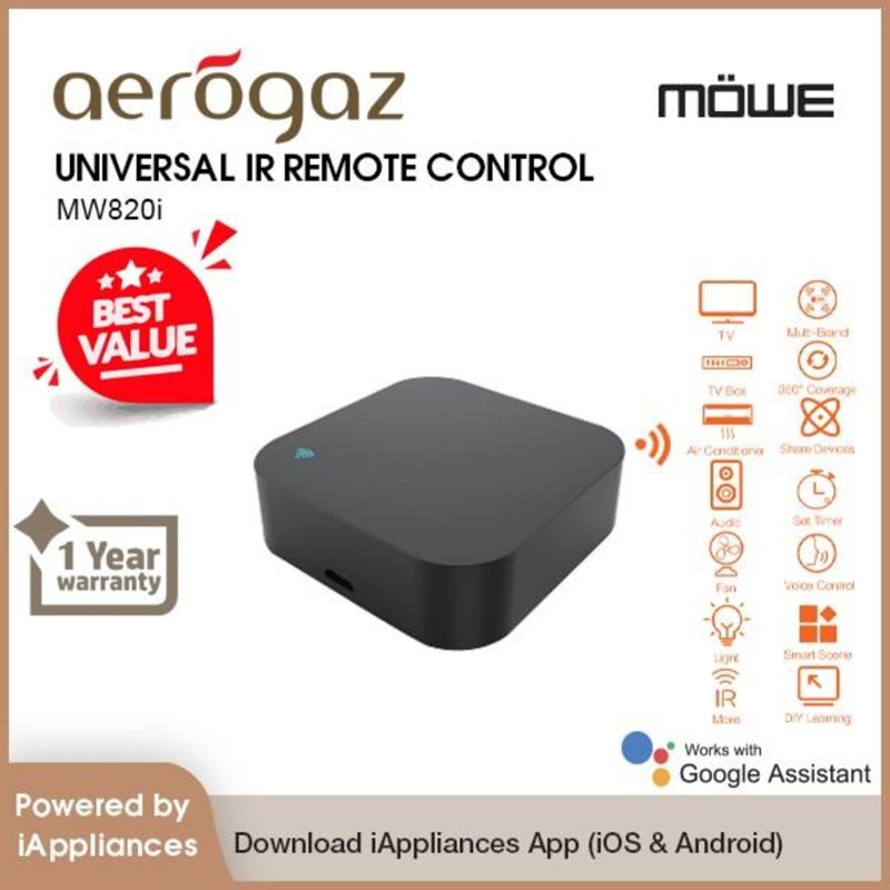 Mowe MW820I Universal IR Remote Control Wifi 1 S