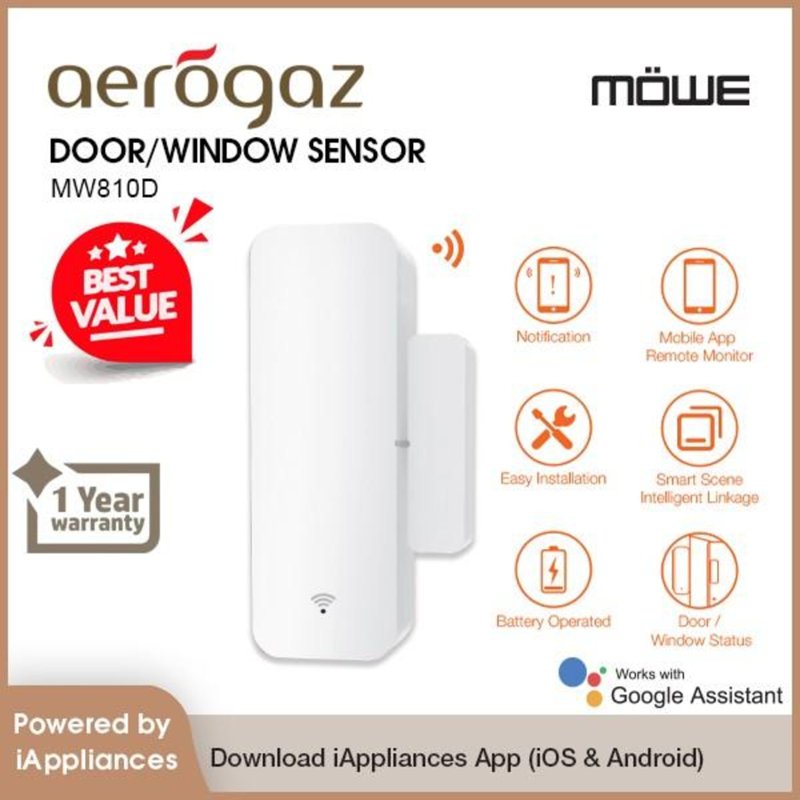 Mowe W810D Door Window Sensor Wifi Complies IMDA DA 106682 1 S