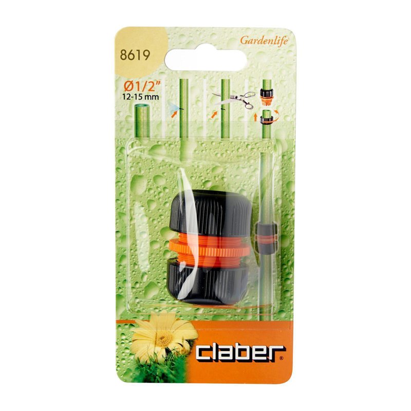 Claber 8619 Hose Mender 1/2" 1 S