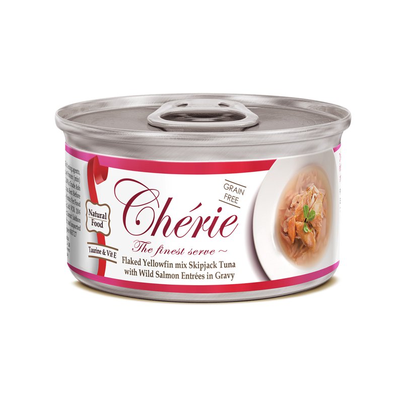 Cherie Flaked Yellowfin mix Skipjack Tuna with Wild Salmon