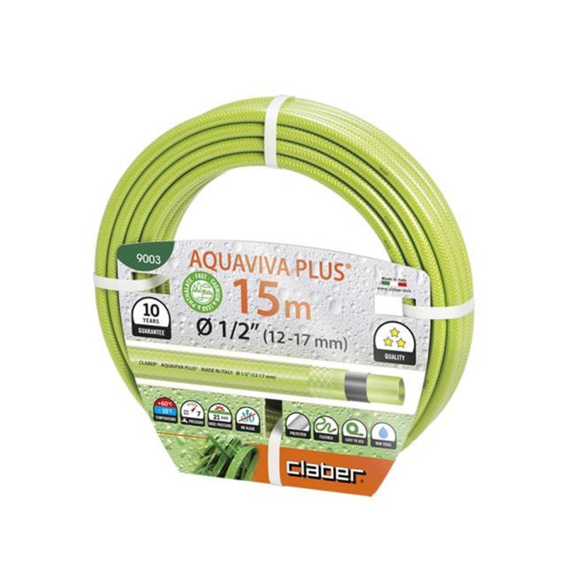 Claber 9003 Aquaviva Plus Hose 1/2" 15M 1 S