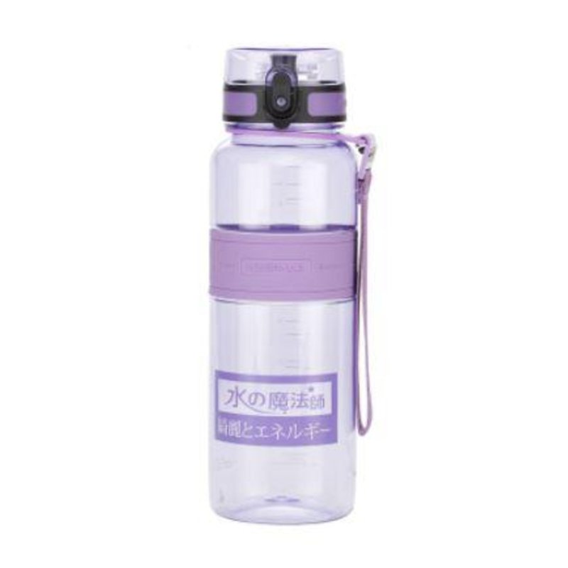 Uzspace Purple Transparent BPA Free Tritan Water Bottle 1000 ML