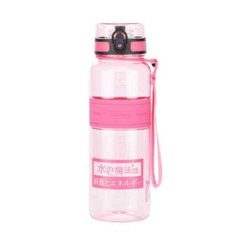 Uzspace Pink Transparent BPA Free Tritan Water Bottle 1000 ML