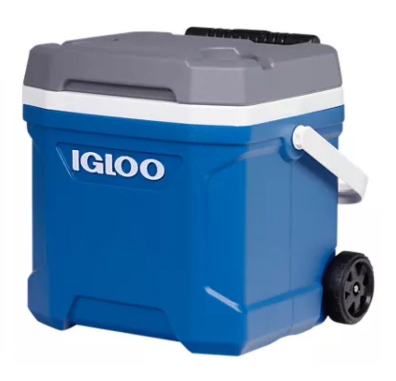 Igloo Ice Cooler Latitude 16Qts 24-Can Blue With Roller