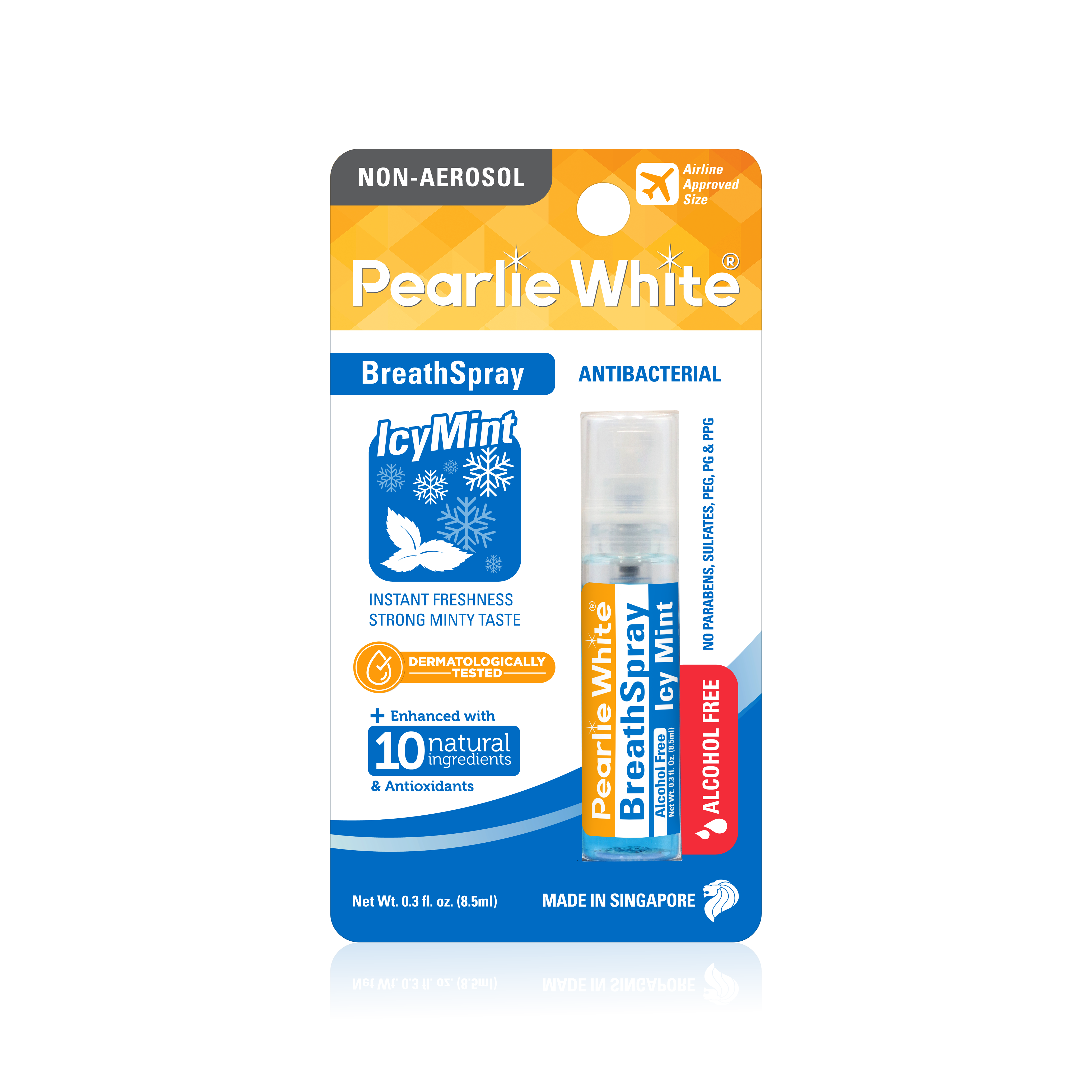Pearlie White Breathspray Alcohol Free IcyMint