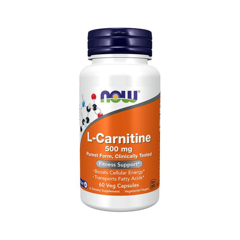 Now Foods L-Carnitine 500 mg, Veg Capsules 60 S