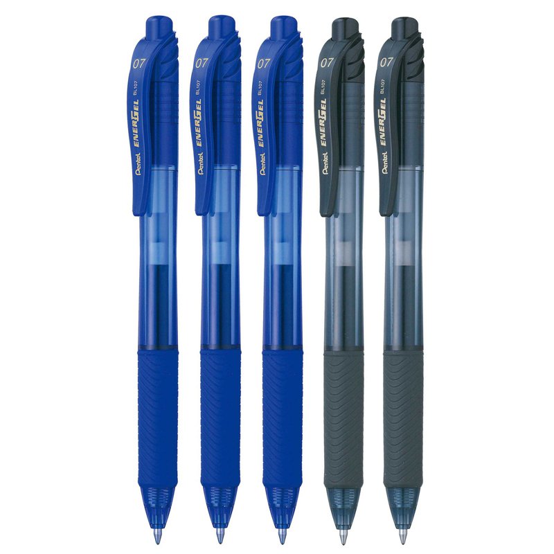 Pentel Energel-X Gel Roller Pen 0.7mm (5 Pen Set BL107-3C2A) 5 S
