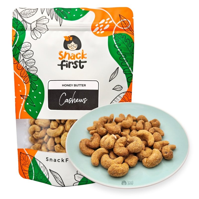 SnackFirst Honey Butter Cashews (Sweet and Crunchy!)