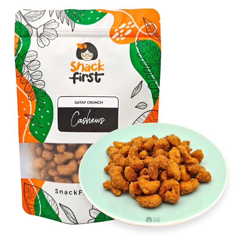 SnackFirst Satay Crunch Cashews (Sunkissed Nuts)