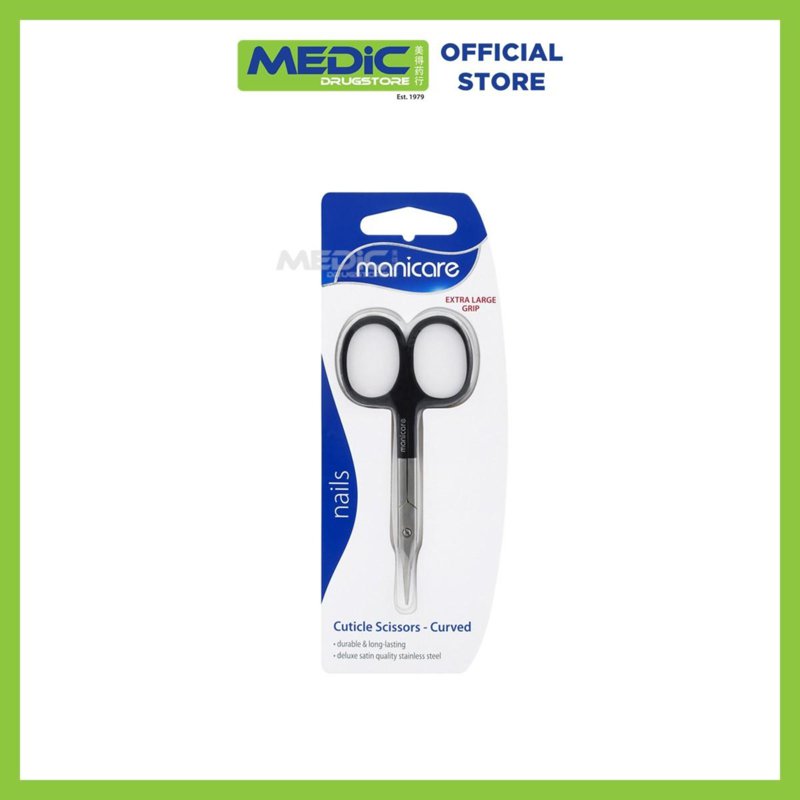 Manicare Extra Large Grip Cuticle Scissors - Curved 1 S