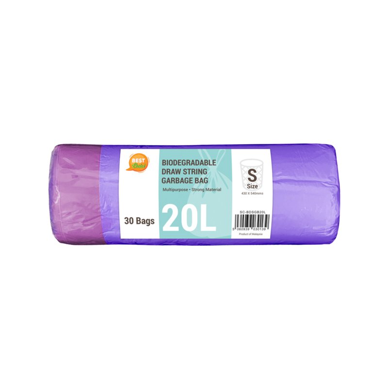 BEST Choice Biodegradable Draw String Garbage Bag (S) 20 L