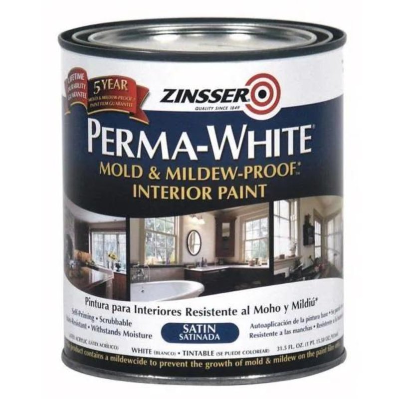 Zinsser Perma White Interior (Satin) 1 Quart 1 S