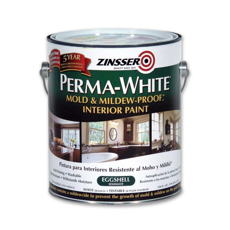 Zinsser Perma White Interior Paint - Eggshell 1 S