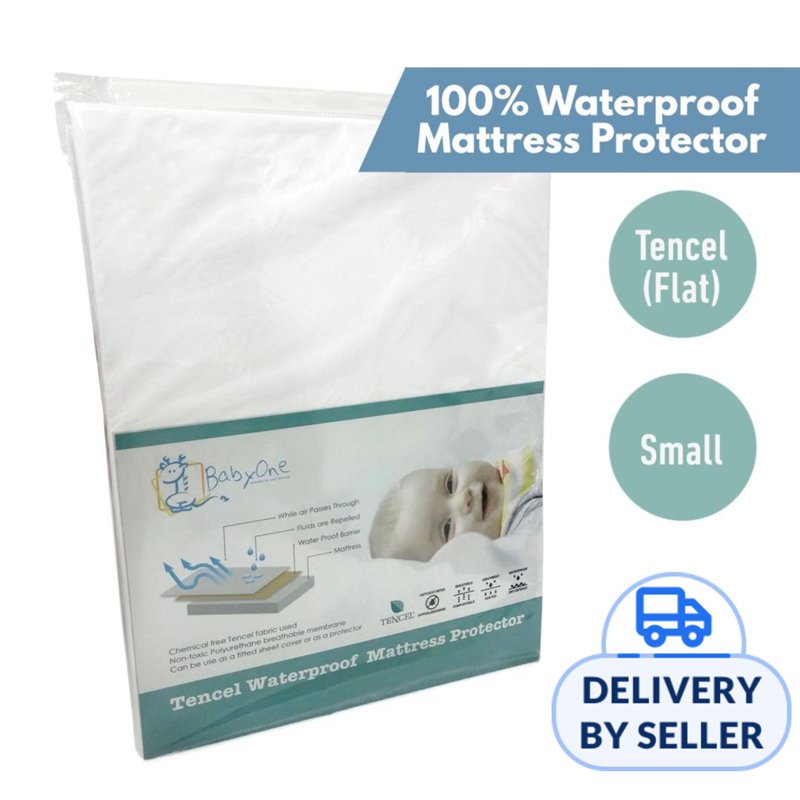 BabyOne Waterproof Tencel Flat Mattress Protector Small