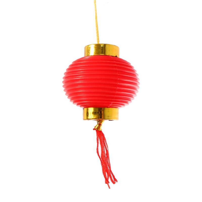 Partyforte CNY 10 Cm Plain Plastic Lanterns Decoration 1 S