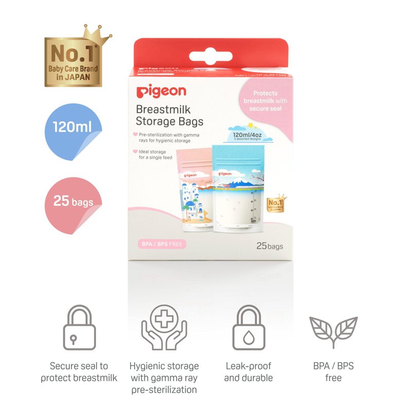 Pigeon Breastmilk Storage Bags Holiday