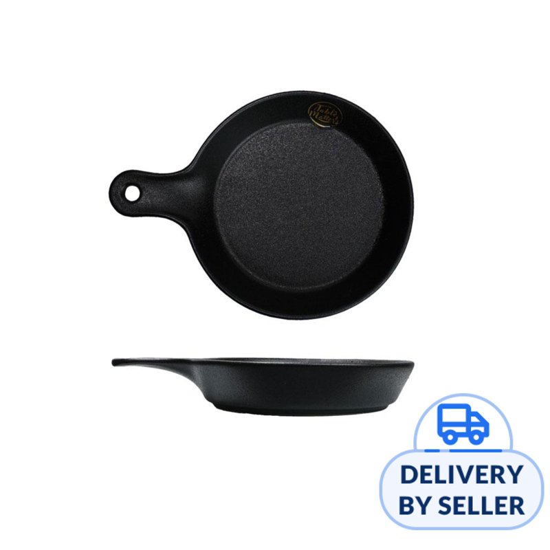 Table Matters Black Cast - 8.5 Inch Circle Plate With Handle 1 S