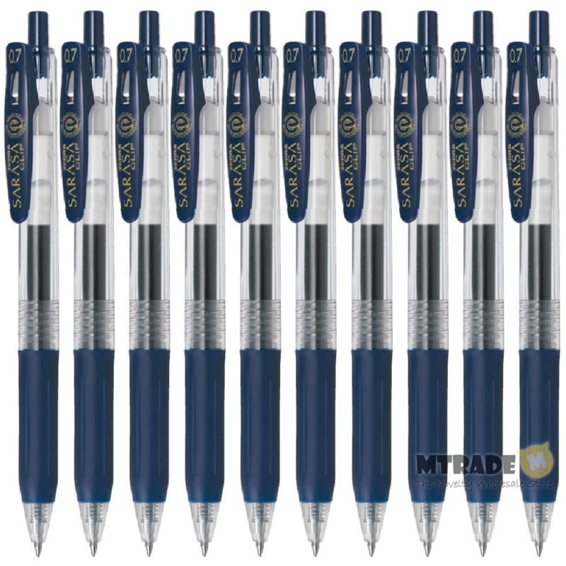 ZEBRA Sarasa Clip Gel Pen 0.7mm B-JJB15-FB (Navy Blue Ink) 10 S