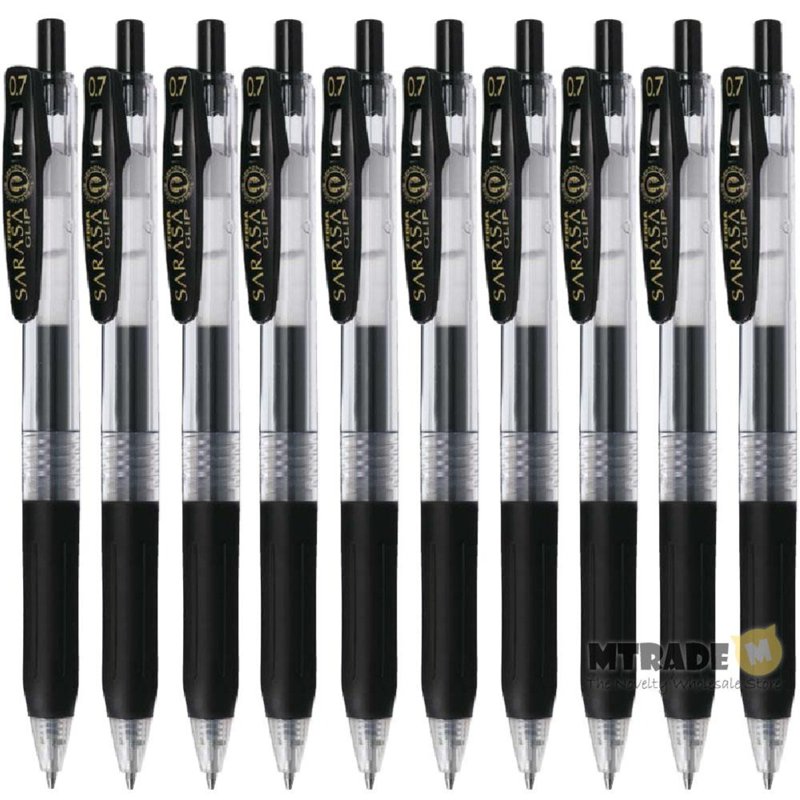 ZEBRA Sarasa Clip Gel Pen 0.7mm B-JJB15-BK (Black Ink) 10 S