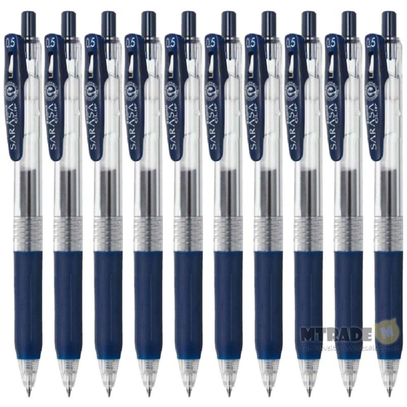 ZEBRA Sarasa Clip Gel Pen 0.5mm B-JJ15-FB (Navy Blue Ink) 10 S