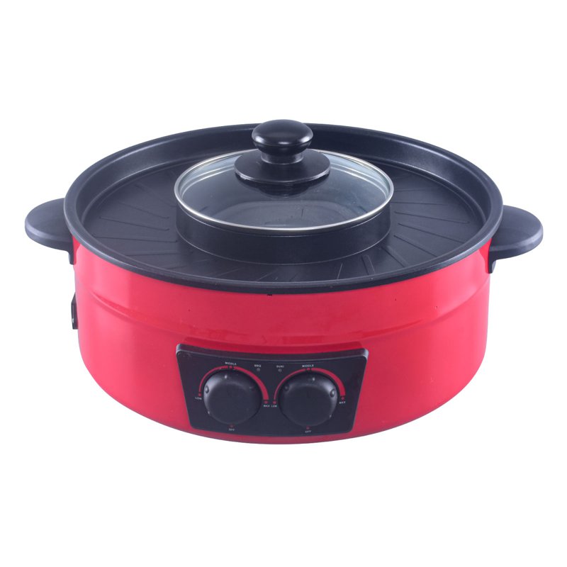 PowerPac 2 in 1 Steamboat & BBQ Grill, Multi Cooker (PPMC677)