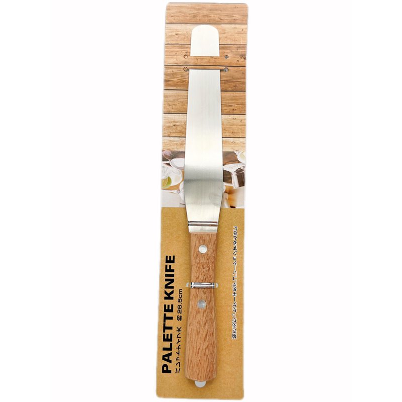 echo Stainless Steel Palette Knife With Wood Handle 1 S