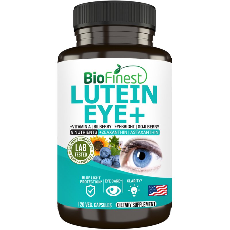 Biofinest Lutein Eye Vitamin Zeaxanthin Bilberry Supplement 120 S