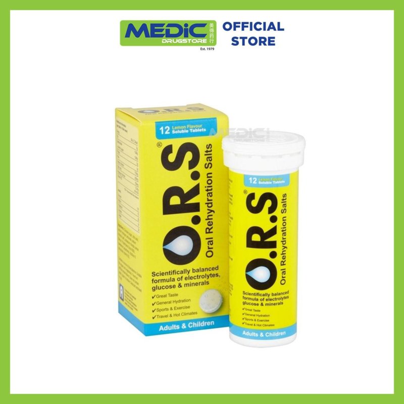 O.R.S Hydration Lemon Tablets 12 S