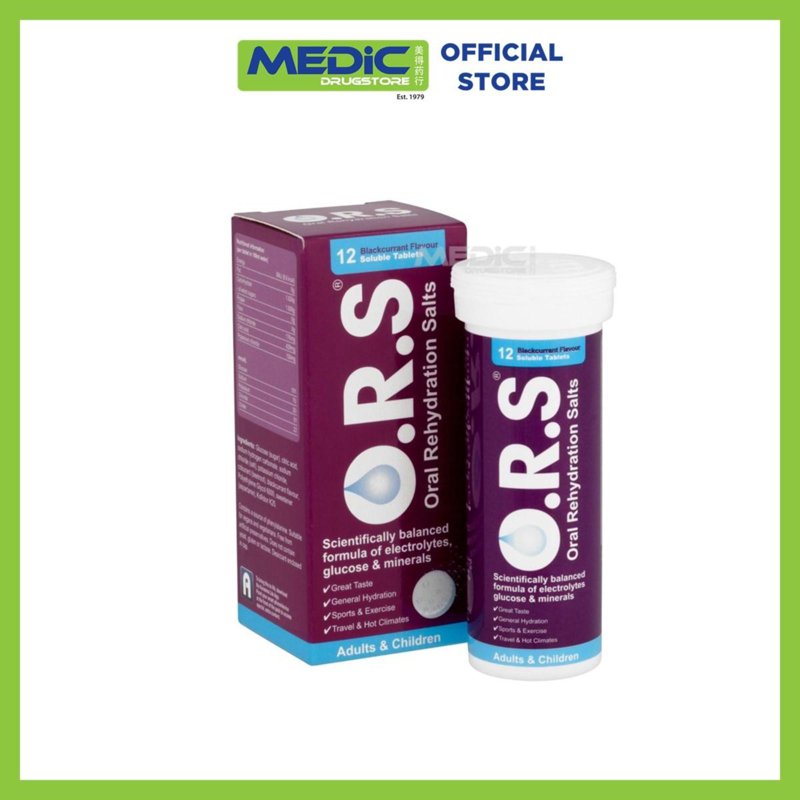 O.R.S Hydration Blackcurrant Tablets 12 S