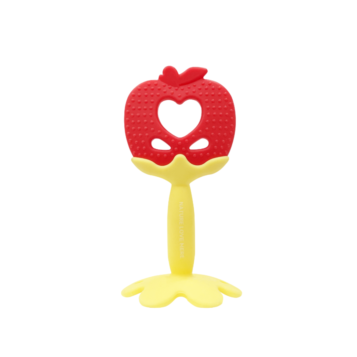 Nature Love Mere Platinum Silicone Teether - Apple